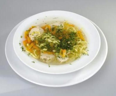 Бульон с яичной заправкой